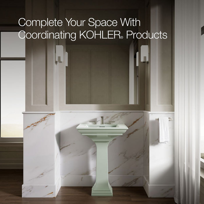 KOHLER K-2344-8 Memoirs Stately Pedestal Sink Combination with 8" Widespread