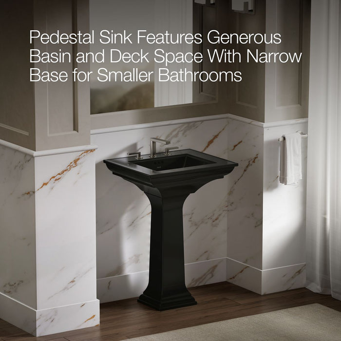 KOHLER K-2344-8 Memoirs Stately Pedestal Sink Combination with 8" Widespread