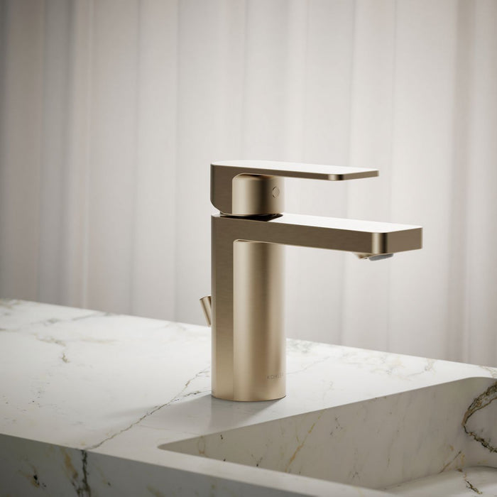 KOHLER K-23472-4 Parallel Single-handle bathroom sink faucet, 1.2 gpm, vibrant brushed bronze - view 5