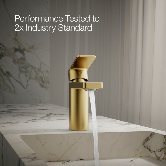 KOHLER K-23472-4N Parallel Single-handle bathroom sink faucet, 0.5 gpm