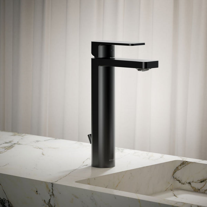 KOHLER K-23475-4K Parallel Tall single-handle bathroom sink faucet, 1.0 gpm