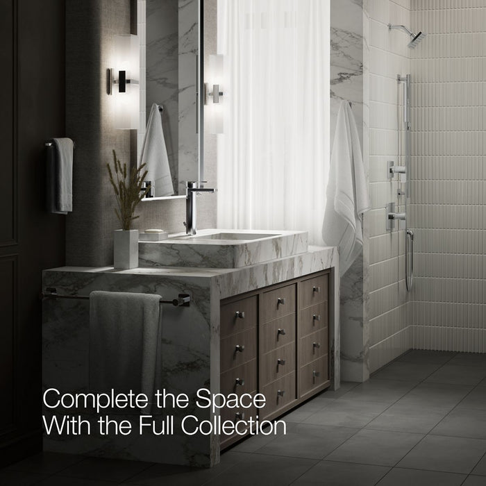 KOHLER K-23475-4N Parallel Tall single-handle bathroom sink faucet, 0.5 gpm