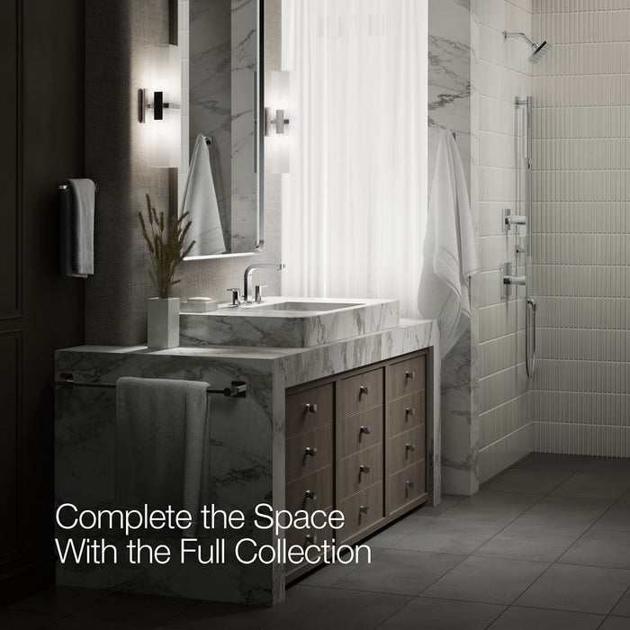 KOHLER K-23484-4 Parallel Widespread bathroom sink faucet, 1.2 gpm