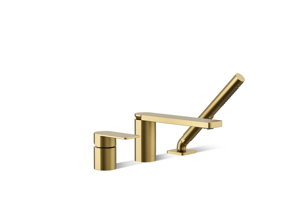 Kohler Parallel Deck-mount bath faucet with handshower