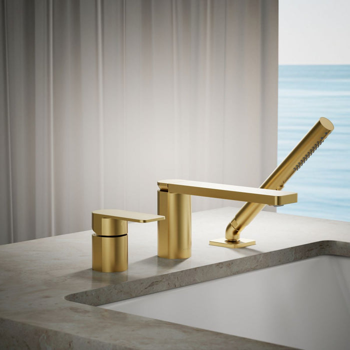 Kohler Parallel Deck-mount bath faucet with handshower