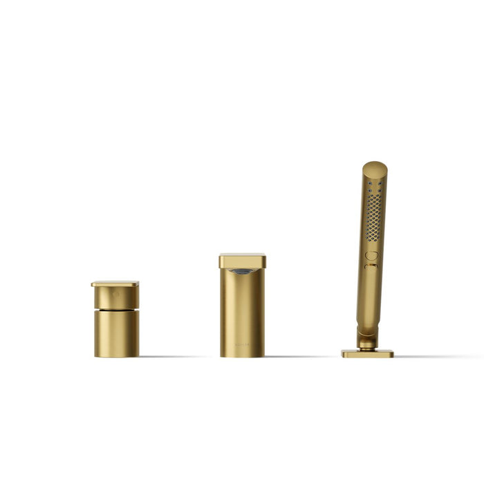 Kohler Parallel Deck-mount bath faucet with handshower