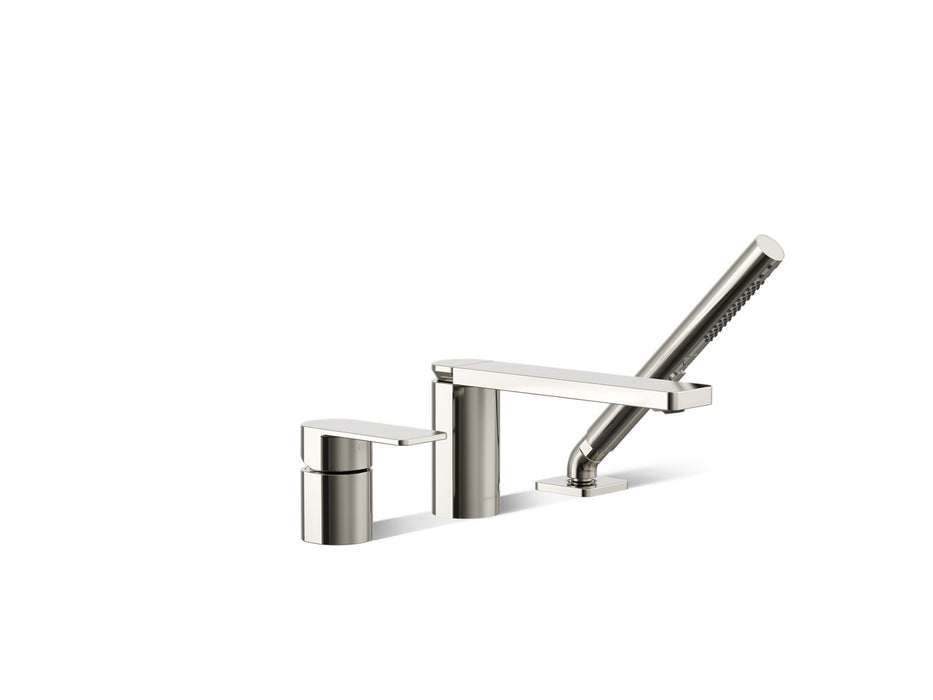 Kohler Parallel Deck-mount bath faucet with handshower