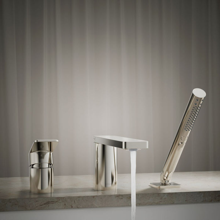 Kohler Parallel Deck-mount bath faucet with handshower