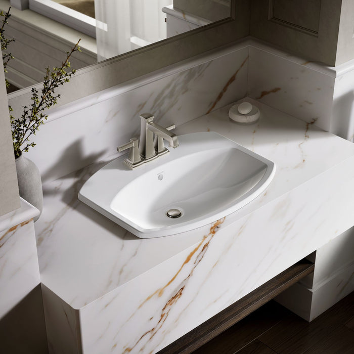 KOHLER K-2351-4 Cimarron 22-3/4" rectangle drop-in bathroom sink