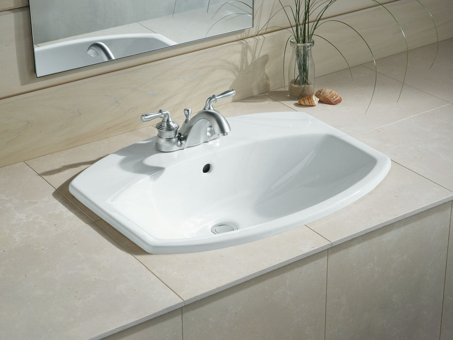 KOHLER K-2351-4 Cimarron 22-3/4" rectangle drop-in bathroom sink