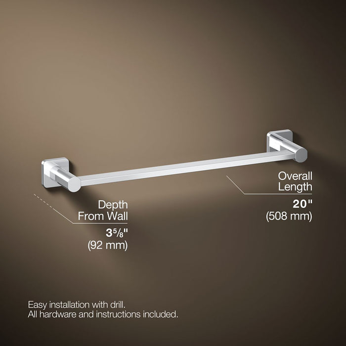 KOHLER K-23524 Parallel 18" towel bar