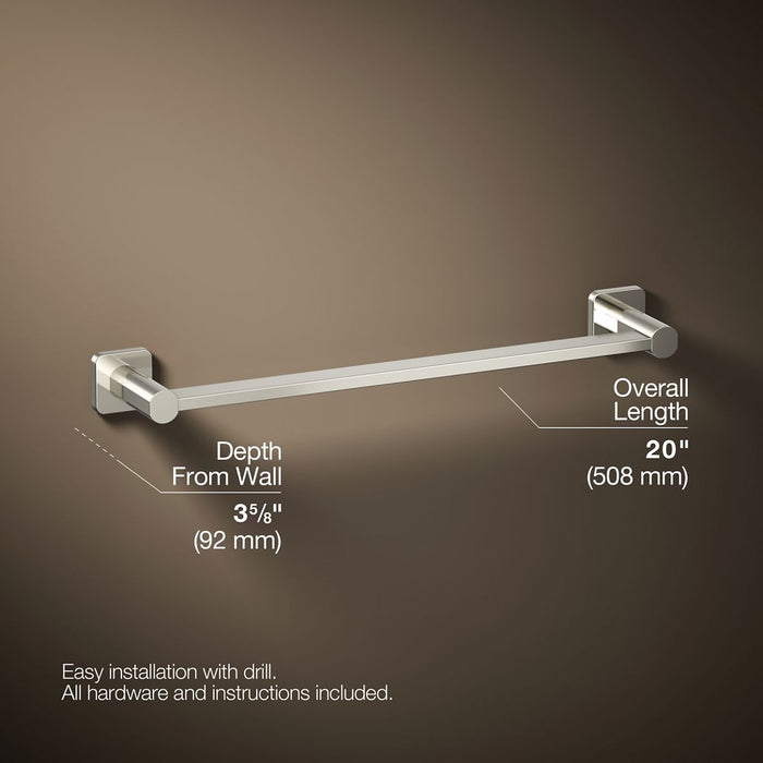 Kohler Parallel 18" towel bar