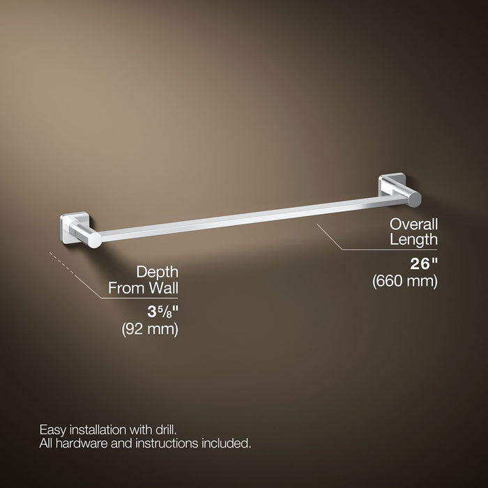 KOHLER K-23525 Parallel 24" towel bar