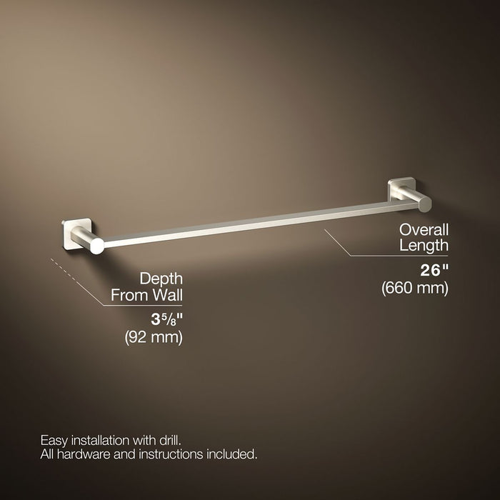 KOHLER K-23525 Parallel 24" towel bar