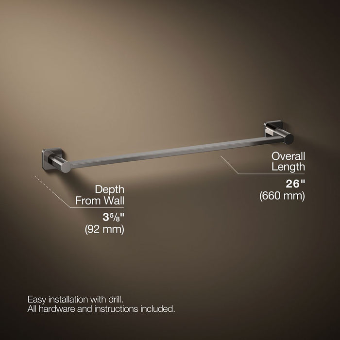 KOHLER KOHLER K-23525 Parallel 24" towel bar