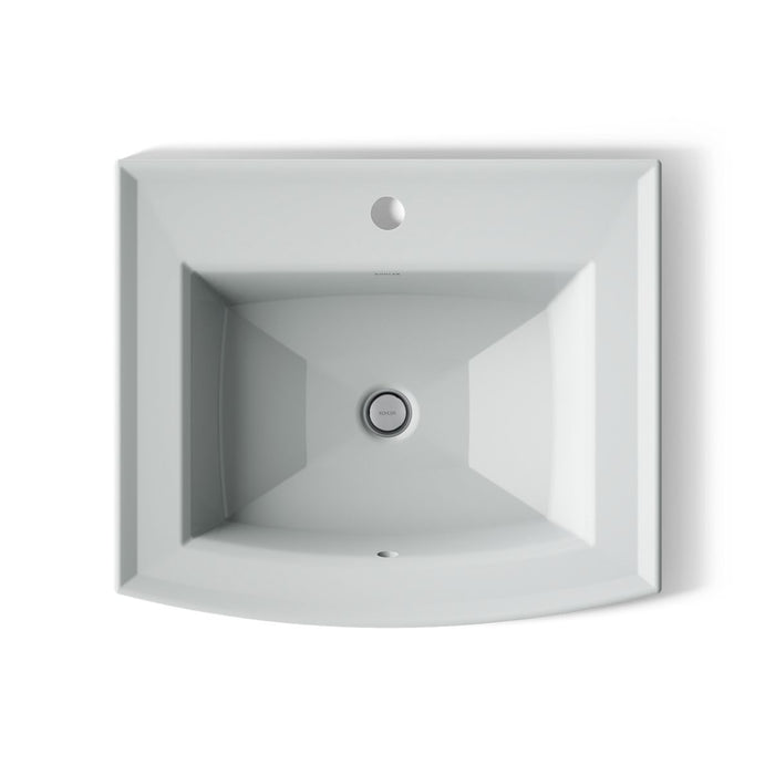 Kohler Archer 22-3/4" rectangular drop-in bathroom sink