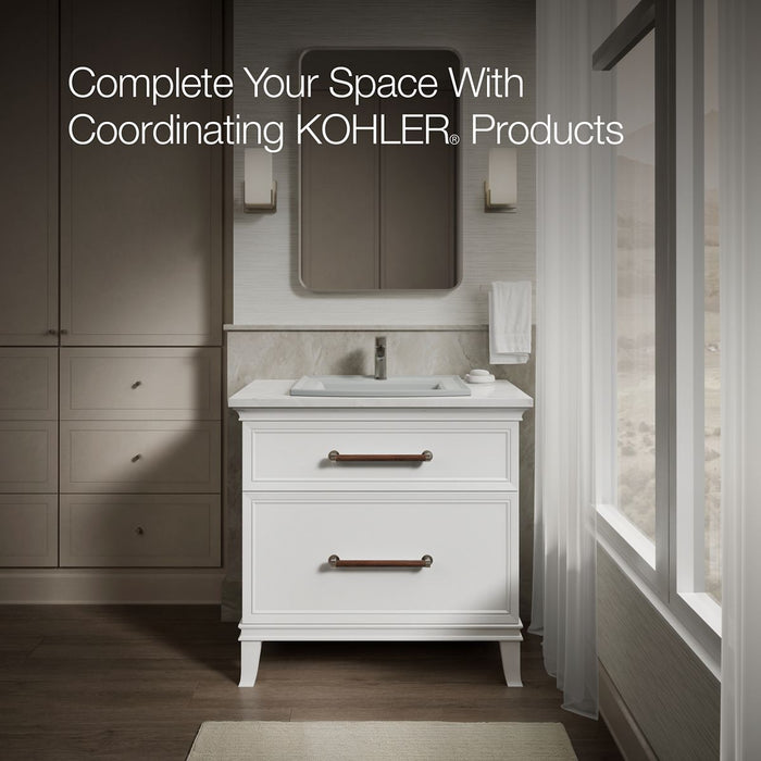 Kohler Archer 22-3/4" rectangular drop-in bathroom sink