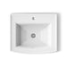 KOHLER K-2356-1 Archer 22-3/4" rectangular drop-in bathroom sink, white - view 3