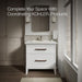 Kohler Archer 22-3/4" rectangular drop-in bathroom sink