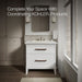 Kohler Archer 22-3/4" rectangular drop-in bathroom sink