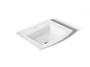 KOHLER K-2356-1 Archer 22-3/4" rectangular drop-in bathroom sink