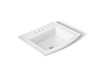 KOHLER K-2356-4 Archer 22-3/4" rectangular drop-in bathroom sink