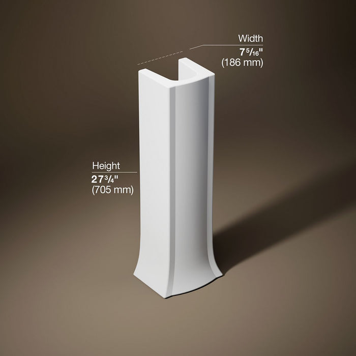 KOHLER K-2357 Archer Pedestal only, white - view 5