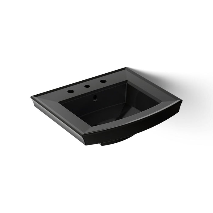 Kohler Archer 24" rectangular pedestal bathroom sink