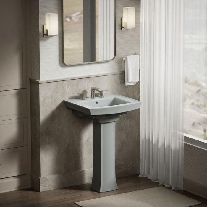 Kohler Archer 24" rectangular pedestal bathroom sink