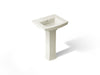 KOHLER K-2359-4 Archer 24" rectangular pedestal bathroom sink, biscuit