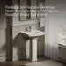 KOHLER K-2359-4 Archer 24" rectangular pedestal bathroom sink, biscuit - view 4
