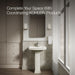KOHLER K-2359-4 Archer 24" rectangular pedestal bathroom sink, biscuit - view 5