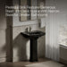 KOHLER K-2359-4 Archer 24" rectangular pedestal bathroom sink, black black - view 4