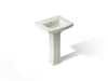 KOHLER K-2359-4 Archer 24" rectangular pedestal bathroom sink, dune