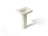 KOHLER K-2359-8 Archer 24" rectangular pedestal bathroom sink, biscuit