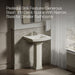 KOHLER K-2359-8 Archer 24" rectangular pedestal bathroom sink, biscuit - view 4