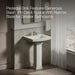 KOHLER K-2359-8 Archer 24" rectangular pedestal bathroom sink, dune - view 2