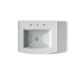 KOHLER K-2359-8 Archer 24" rectangular pedestal bathroom sink, ice grey - view 4