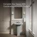 KOHLER K-2359-8 Archer 24" rectangular pedestal bathroom sink, ice grey - view 5