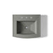 KOHLER K-2359-8 Archer 24" rectangular pedestal bathroom sink, thunder grey - view 3