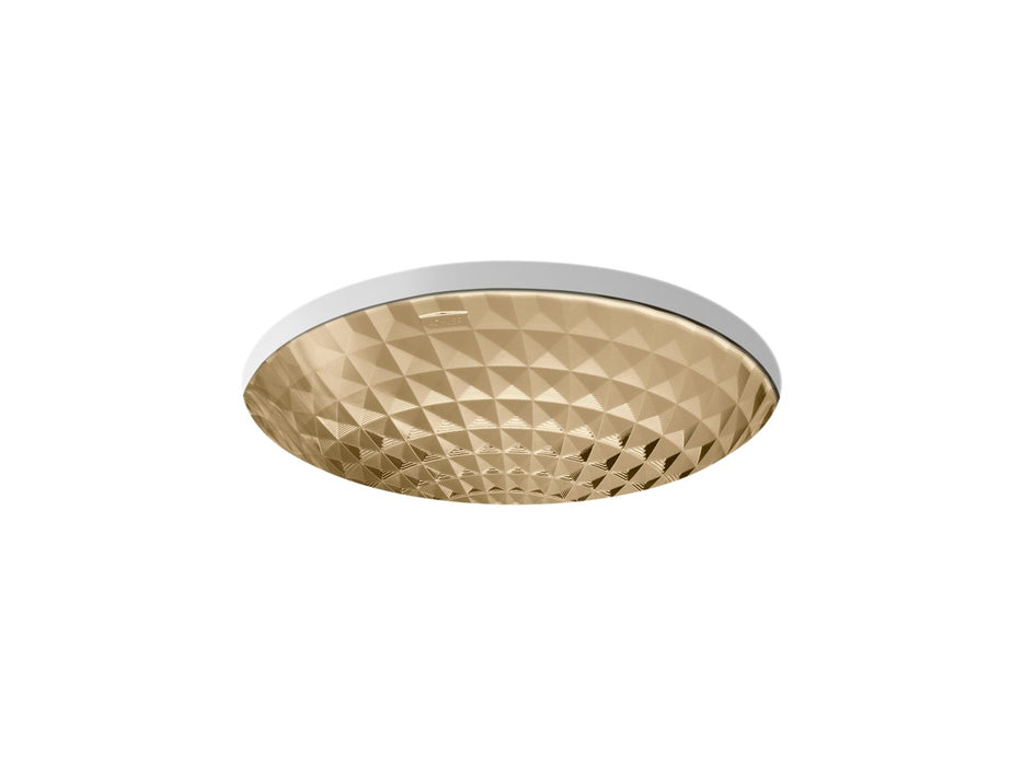 KOHLER Kallos 16" round undermount bathroom sink, no overflow