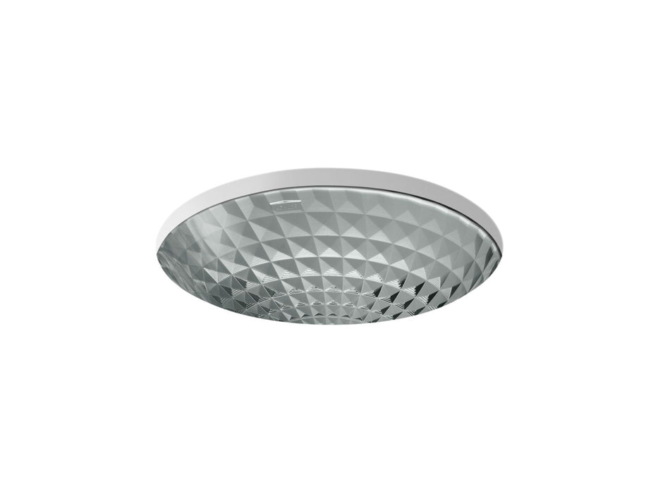KOHLER Kallos 16" round undermount bathroom sink, no overflow