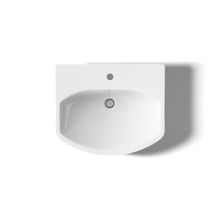 KOHLER K-2362-1 Cimarron 22-3/4" rectangular pedestal bathroom sink, white - view 3