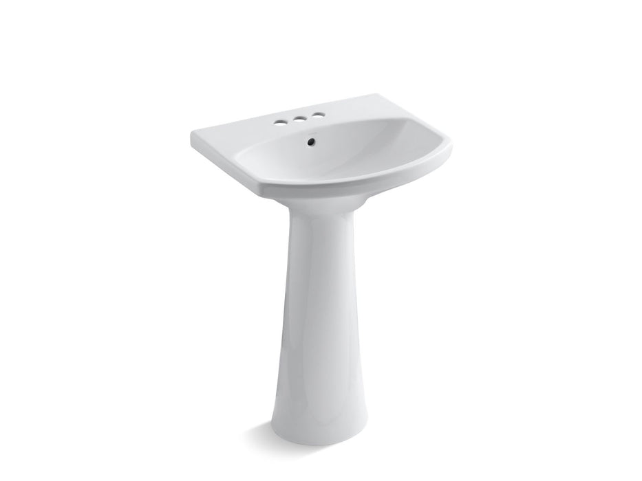 KOHLER K-2362-4 Cimarron Pedestal Sink Combination with 4" Centerset