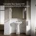 Kohler Cimarron 22-3/4" rectangular pedestal bathroom sink