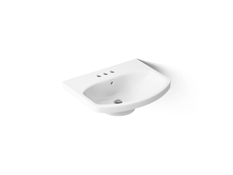 KOHLER K-2363-4 Cimarron 22-3/4" rectangular pedestal bathroom sink