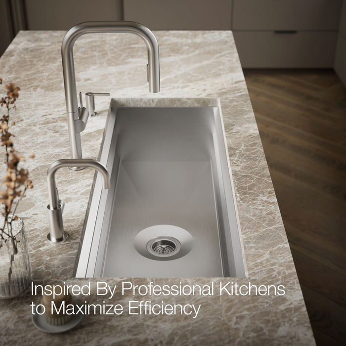 KOHLER Prolific 44" undermount single-bowl workstation kitchen sink