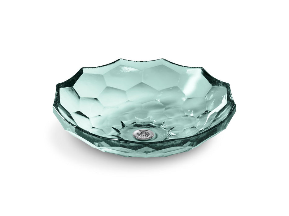 KOHLER Briolette 17-1/2" round vessel bathroom sink, no overflow
