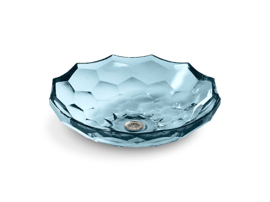 KOHLER Briolette 17-1/2" round vessel bathroom sink, no overflow