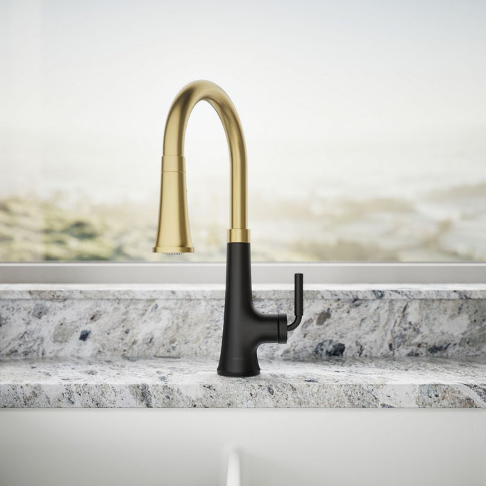 Kohler Tone Pull-down kitchen sink faucet with three-function sprayhead
